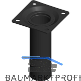 ELEMENT SYSTEM M�belfu� Rundrohr � 30 mm, L�nge 100 mm, Stahl schwarz