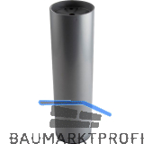 Dekorfu� Fu� � 80 mm, L�nge 290 mm, mit M10 Gewinde, Stahl silber RAL 9006