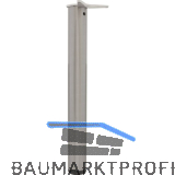 CAMAR Tischfu� rund 80 x 700 mm Stahl Edelstahl-Effekt