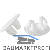 Lochblendstopfen rund DM 27 - 33 mm Kunststoff wei�