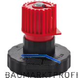 CAMAR Sockelverstellfu� Unicomatic 60 mm Kunststoff schwarz/rot