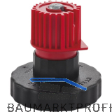 CAMAR Sockelverstellfu� Unicomatic 100 mm Kunststoff schwarz/rot