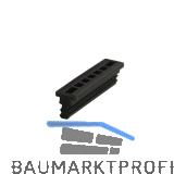 CAMAR Befestigungsplatte Unico Einnuten Kunststoff schwarz