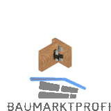 Sockel-Blendenschnapper, Schrauben, Schlie�teil Kunststoff wei�/Stahl schwarz