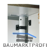 CAMAR Tischfu�-Paneelsystem Modesty � 60 mm, Kunststoff schwarz