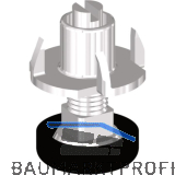 H�henverstellschraube mit M8 Einschlagmutter, �22.5, M8x25