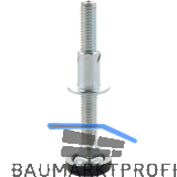 H�henverstellschraube mit M8 Einbohrmuffe, �20, M8x80