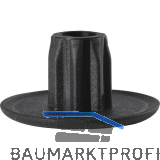CAMAR Abdeckkappe zu Sockelversteller 306, Kunststoff schwarz
