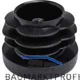 Lamellenstopfen � 42mm Wandst�rke 0,8 - 2,5 mm schwarz