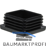 Lamellenstopfen 120 x 120 mm Wandst�rke 2,5 - 5 mm schwarz