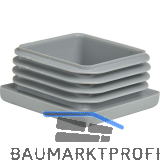 Lamellenstopfen 50 x 50 mm Wandst�rke 0,8 - 3 mm grau
