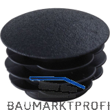 Lamellenstopfen gew�lbt � 38mm Wandst�rke 1 - 3 mm schwarz