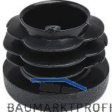 Lamellenstopfen � 76,2mm Wandst�rke 1,5 - 4 mm schwarz
