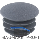 Lamellenstopfen gew�lbt � 20mm Wandst�rke 0,8 - 2,5 mm grau