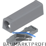 BLUM TIP-ON gerade Adapterplatte 956.1201, Kurzversion, platingrau