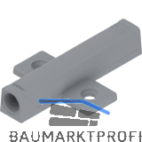 BLUM TIP-ON Kreuz-Adapterplatte 956A1501, Langversion, platingrau