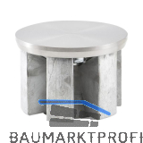 CAMAR Tischfu�-Adapterscheibe � 80 mm, Edelstahl mit Befestigungsteil