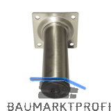 ELEMENT SYSTEM M�belfu� Rundrohr � 30 mm, L�nge 200 mm, Stahl Edelstahl Effekt