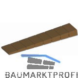 M�belkeil, L�nge 100 mm, Breite 20 mm, Kunststoff braun