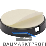 QuickClick Basisteil zum Kleben � 30 mm, H�he 6 mm, Kunststoff schwarz