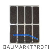Filzgleiter 44 x 16 x 3 mm selbstklebend braun