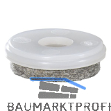 QuickClick Einsatz ULTRASOFT zum Eindr�cken � 25 mm, Kunststoff wei�