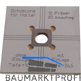 UNIFIX Fr�sschablone f�r Halter Gr��e 4