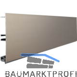 VOLPATO Sockelblende 100 mm Alu Edelstahl-Effekt