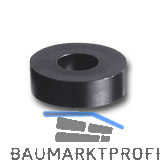 Abstandhalter, � 20 mm, Bohr � 10 mm, L�nge 5 mm, Hart-PVC schwarz