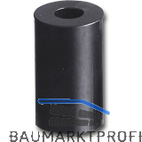 Abstandhalter, � 20 mm, Bohr � 10 mm, L�nge 27 mm, Hart-PVC schwarz