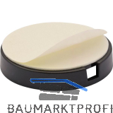 QuickClick Basisteil zum Kleben � 40 mm, H�he 6 mm, Kunststoff schwarz