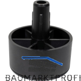 QuickClick Lounge M�belgleiter, mit Zapfen, � 44mm,H�he 24mm,Kunststoff,schwarz