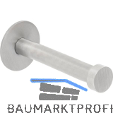 Mantelhaken Pirwa 1 mit Platte � 30 mm, Tiefe 72 mm, Edelstahl geb�rstet