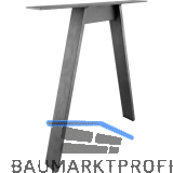 SIMAUSROM Tischkufe A-Form Schwarzstahl schutzlackiert