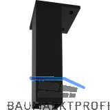 Dekorfu� 40x40 mm, L�nge 120 mm, verstellbar, Aluminium schwarz