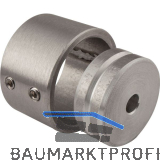 Wandscheiben 2-teilig 22 mm Edelstahl geschliffen