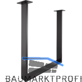 SIMAUSROM Tischkufe Regular Stahl anthrazit lackiert