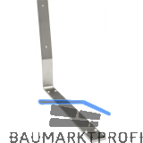 SIMAUSROM Bankkufen-Traverse mit Lehne Edelstahl geb�rstet