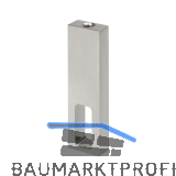 Nano Rohrtr�ger Mittelst�ck zu Schrankrohr, Messing Edelstahl Effekt