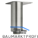 Dekorfu� Fu� verstellbar, � 40 mm, L�nge 120 mm, Aluminium geb�rstet