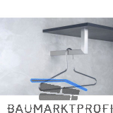 Garderobenb�gel Luna Breite 300 mm, H�he 150 mm, Edelstahl geb�rstet