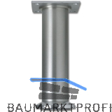 Dekorfu� Fu� � 40 mm, L�nge 160 mm, Fu�teller, Aluminium geb�rstet