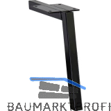 M�belfu� Square 20 x 20 x 200 mm, Stahl schwarz matt