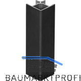 VOLPATO Sockelblenden-Au�enecke 90� 120 mm Kunststoff schwarz matt