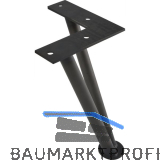 SIMAUSROM Haarnadelfu� 180 mm Schwarzstahl schutzlackiert