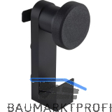 Huthaken Saton zu Akustikpaneel, H�he 128 mm, Kunststoff Schwarz
