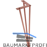 SIMAUSROM Haarnadelfu� 720 mm Stahl kupferfarbig