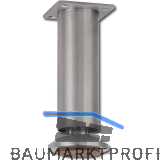 Dekorfu� Fu� � 35 mm, L�nge 120 mm, Edelstahl geb�rstet
