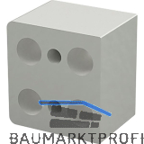 DISTACUBE� Distanzklotz 25 mm, Aluminium Seidenwei�-matt