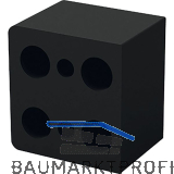 DISTACUBE� Distanzklotz 25 mm, Aluminium Carbonschwarz